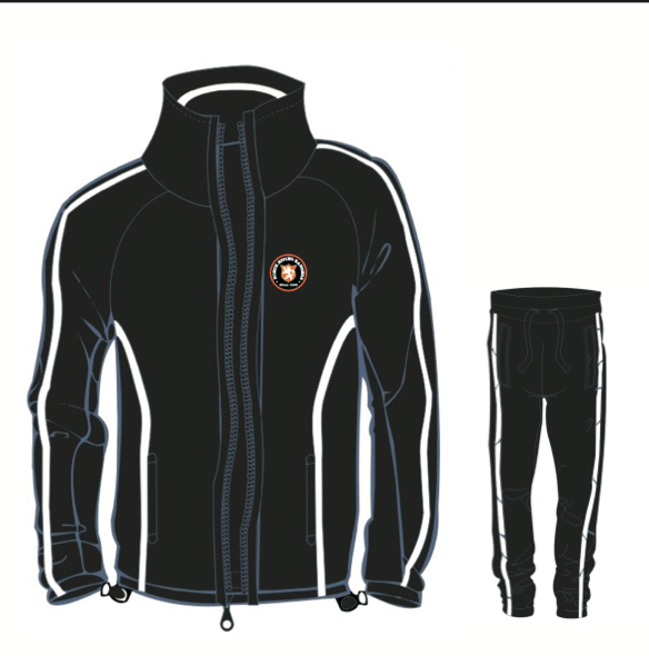rangers black and orange tracksuit